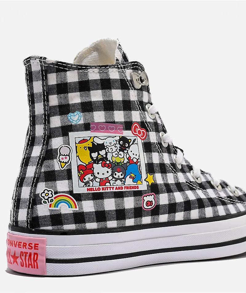 Converse x Hello Kitty & Friends Chuck Taylor All Star Black & White High Top Shoes