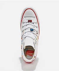 Converse x Hello Kitty & Friends Chuck Taylor All Star White & Red High Top Shoes