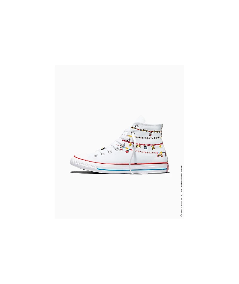 Converse x Hello Kitty & Friends Chuck Taylor All Star White & Red High Top Shoes