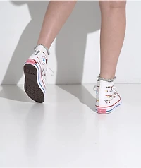 Converse x Hello Kitty & Friends Chuck Taylor All Star White & Red High Top Shoes