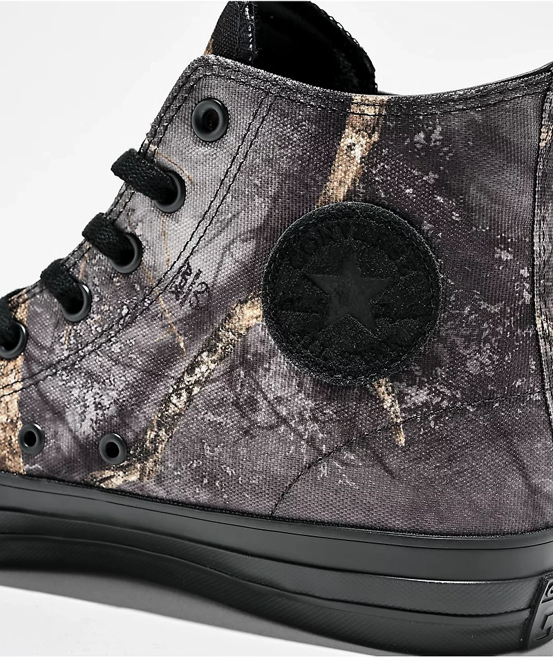 Converse x Realtree Chuck Taylor All Star Pro Hi Black & Camo Skate Shoes