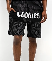 Cookies Amalfi Black Paisley Shorts