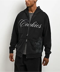 Cookies Artisan Black Wash Heavyweight Zip Hoodie