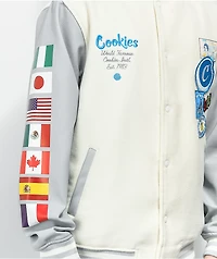 Cookies Award Tour White & Grey Letterman Jacket