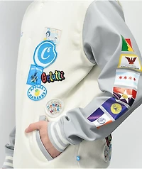 Cookies Award Tour White & Grey Letterman Jacket