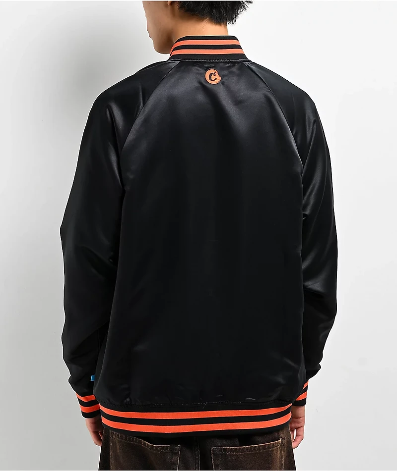 Cookies Bases Loaded Black & Orange Varsity Jacket
