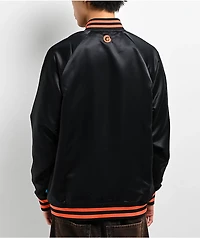 Cookies Bases Loaded Black & Orange Varsity Jacket