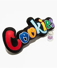 Cookies Battalion Velour Black Pillow