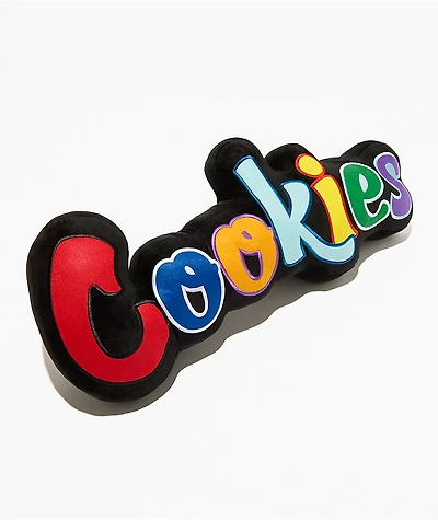Cookies Battalion Velour Black Pillow