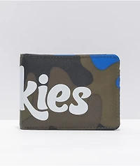 Cookies Blue & Green Camo Bifold Wallet