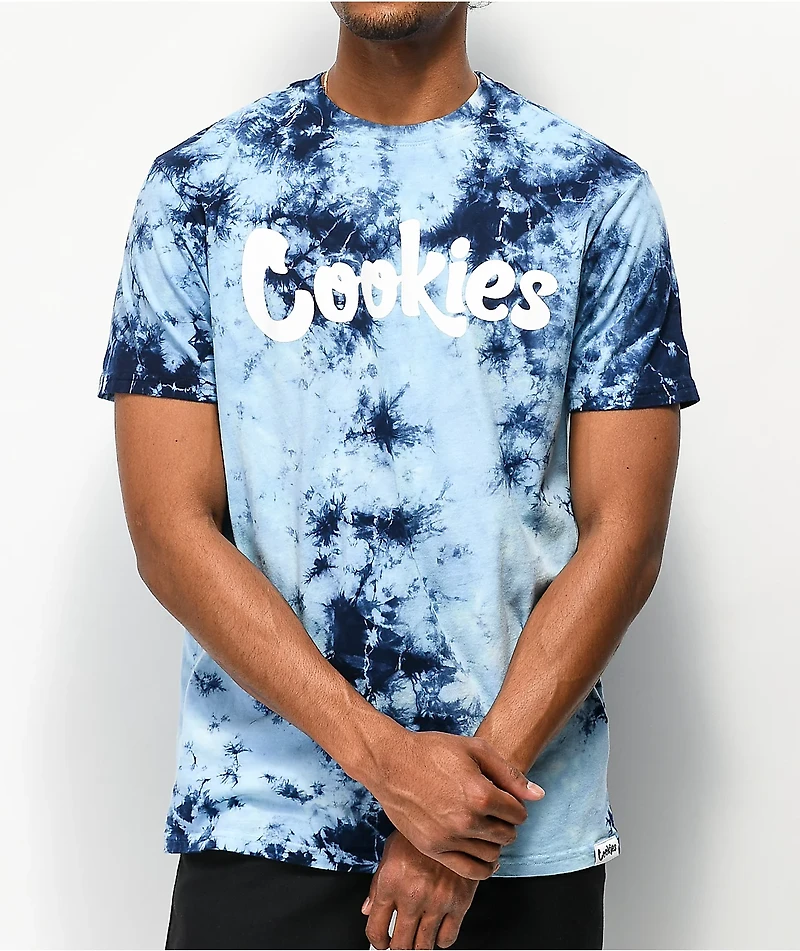 Cookies Blue Sky Navy & Light Tie Dye T-Shirt