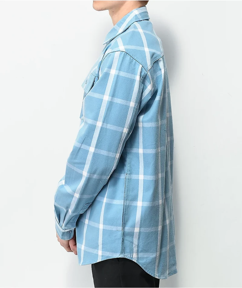Cookies Carpe Diem Blue Long Sleeve Button Up Shirt