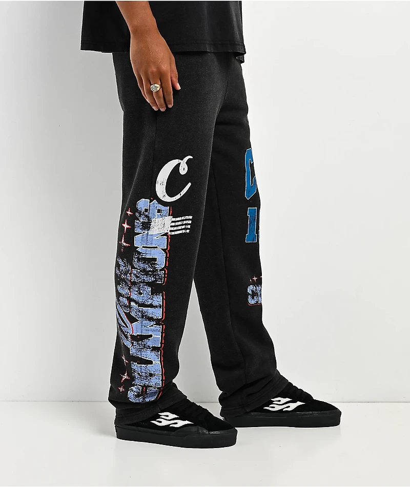 Cookies Champions Only Black Wash Sweatpants