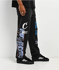 Cookies Champions Only Black Wash Sweatpants
