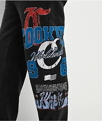 Cookies Champions Only Black Wash Sweatpants