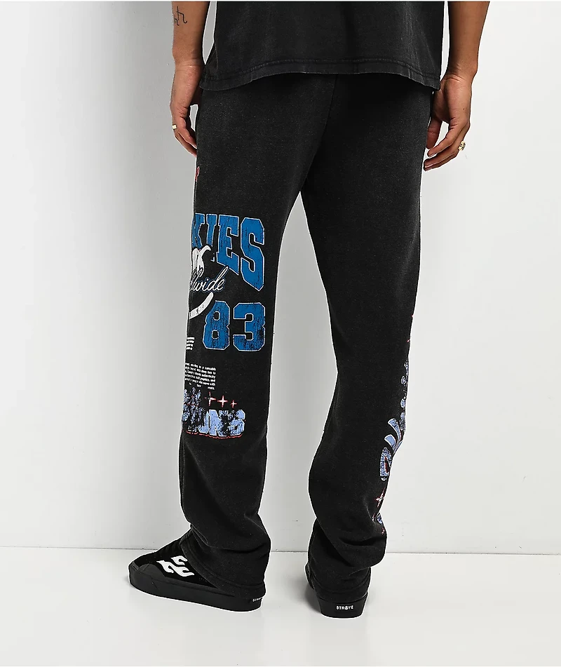 Cookies Champions Only Black Wash Sweatpants
