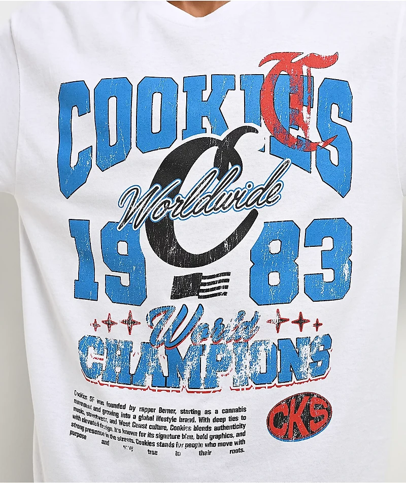 Cookies Champions Only White T-Shirt