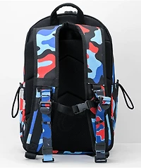 Cookies Charter Smell Proof Blue & Red Camo Backpack