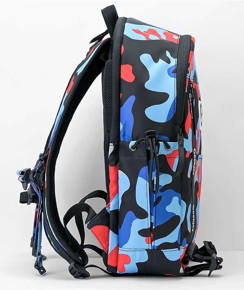 Cookies Charter Smell Proof Blue & Red Camo Backpack