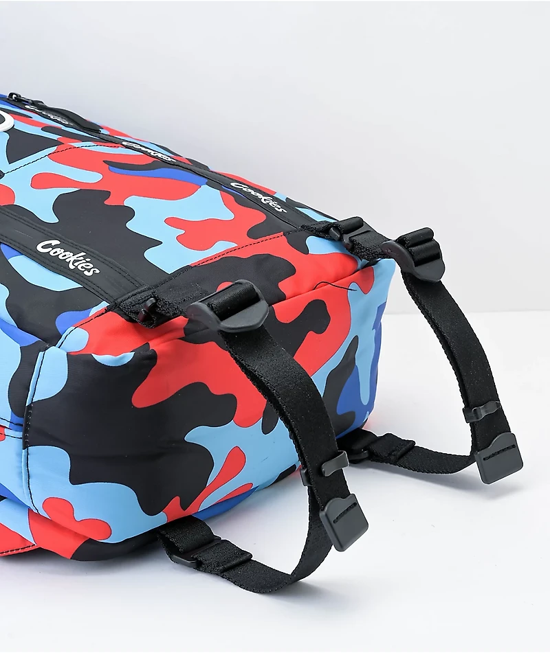 Cookies Charter Smell Proof Blue & Red Camo Backpack