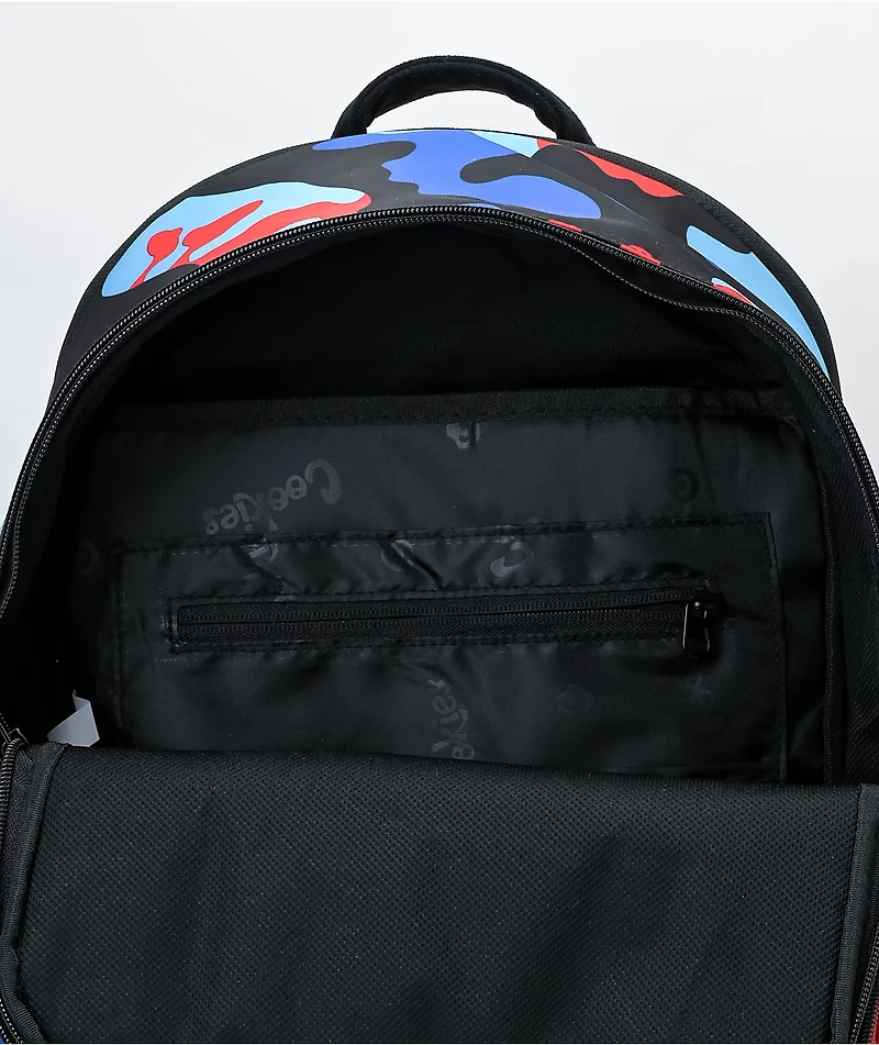 Cookies Charter Smell Proof Blue & Red Camo Backpack
