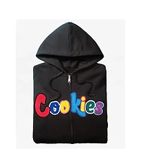 Cookies Chenille Black & Multicolor Zip Hoodie