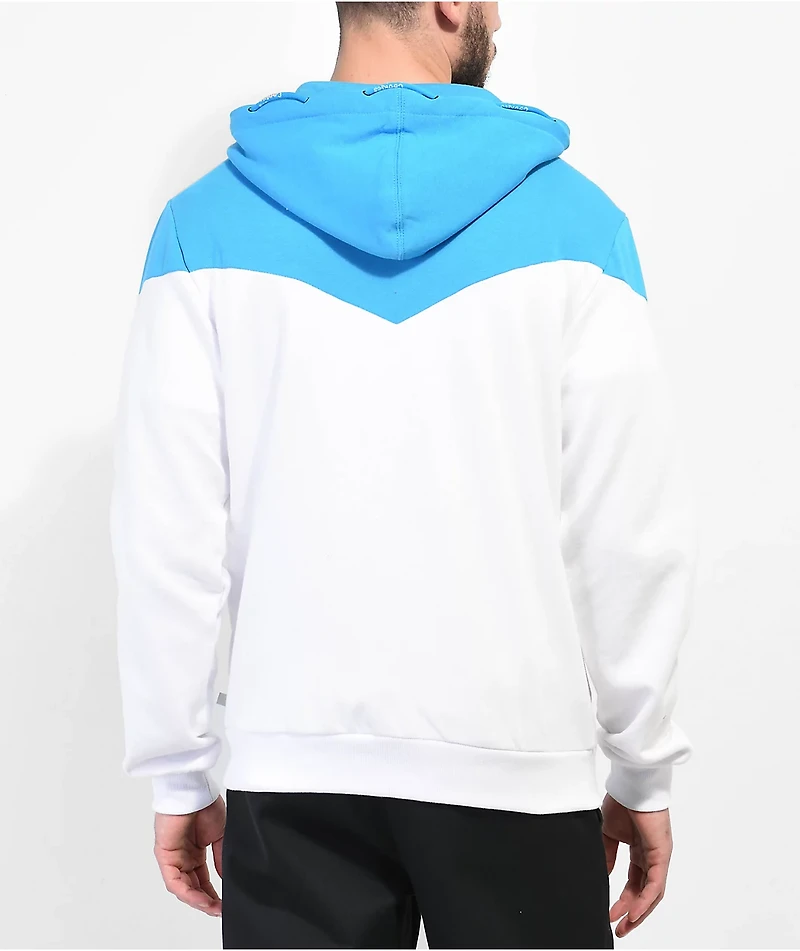 Cookies Contraband White & Blue Fleece Zip Hoodie