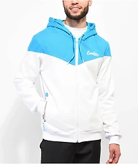 Cookies Contraband White & Blue Fleece Zip Hoodie