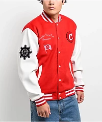 Cookies Crusaders Red Letterman Jacket