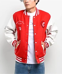 Cookies Crusaders Red Letterman Jacket