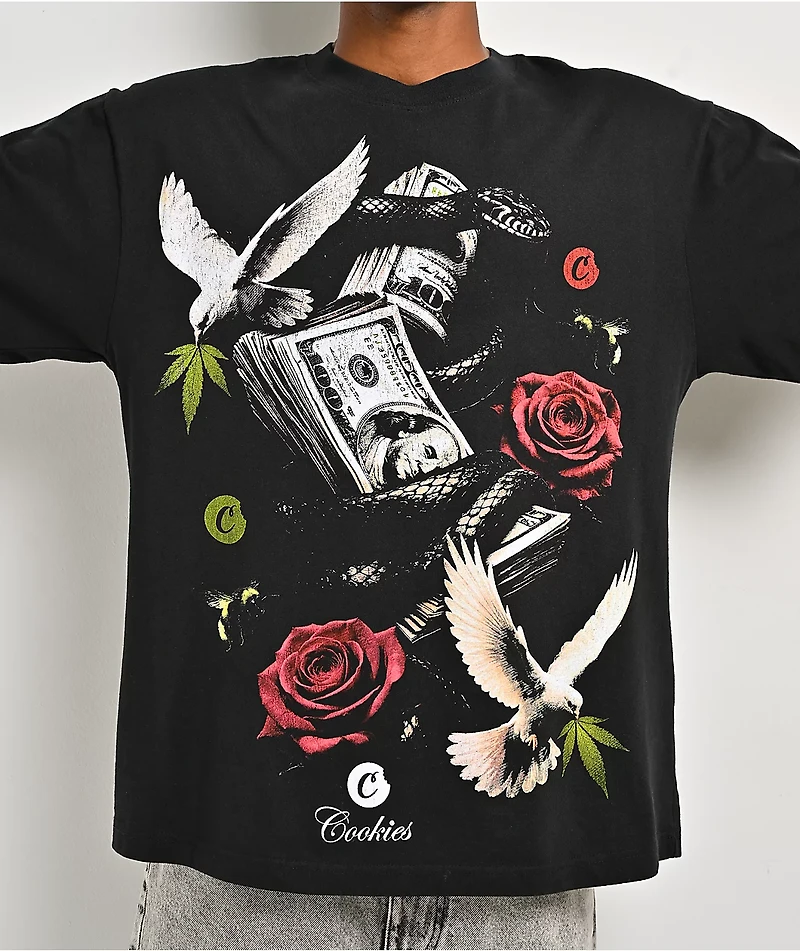 Cookies Doves Premium Black T-Shirt