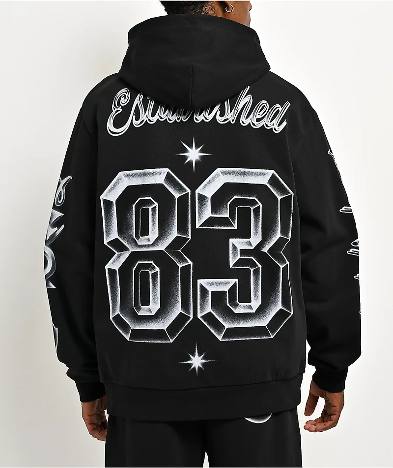 Cookies Draft Day Black Heavyweight Zip Hoodie