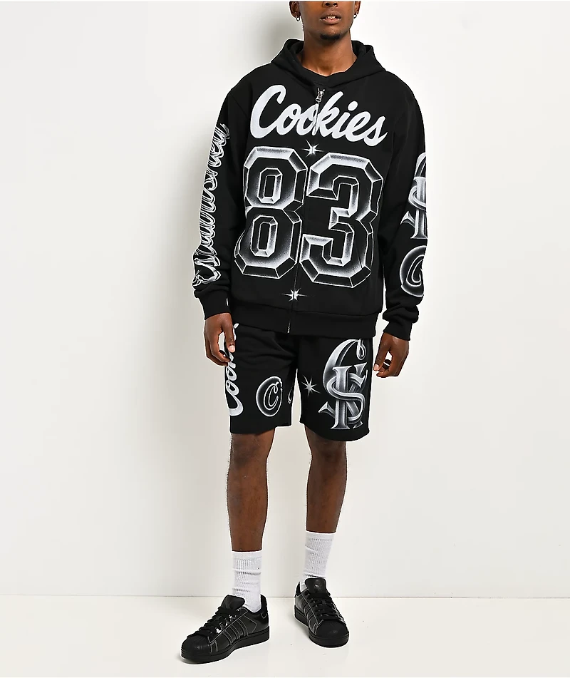 Cookies Draft Day Black Sweat Shorts
