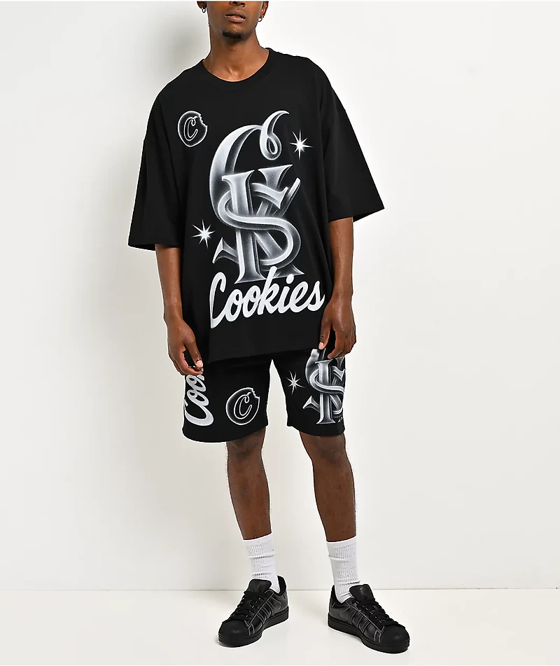 Cookies Draft Day Black Sweat Shorts