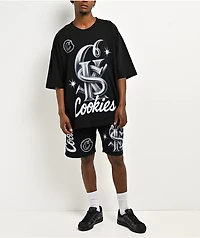 Cookies Draft Day Black Sweat Shorts