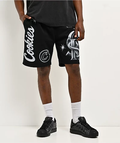 Cookies Draft Day Black Sweat Shorts