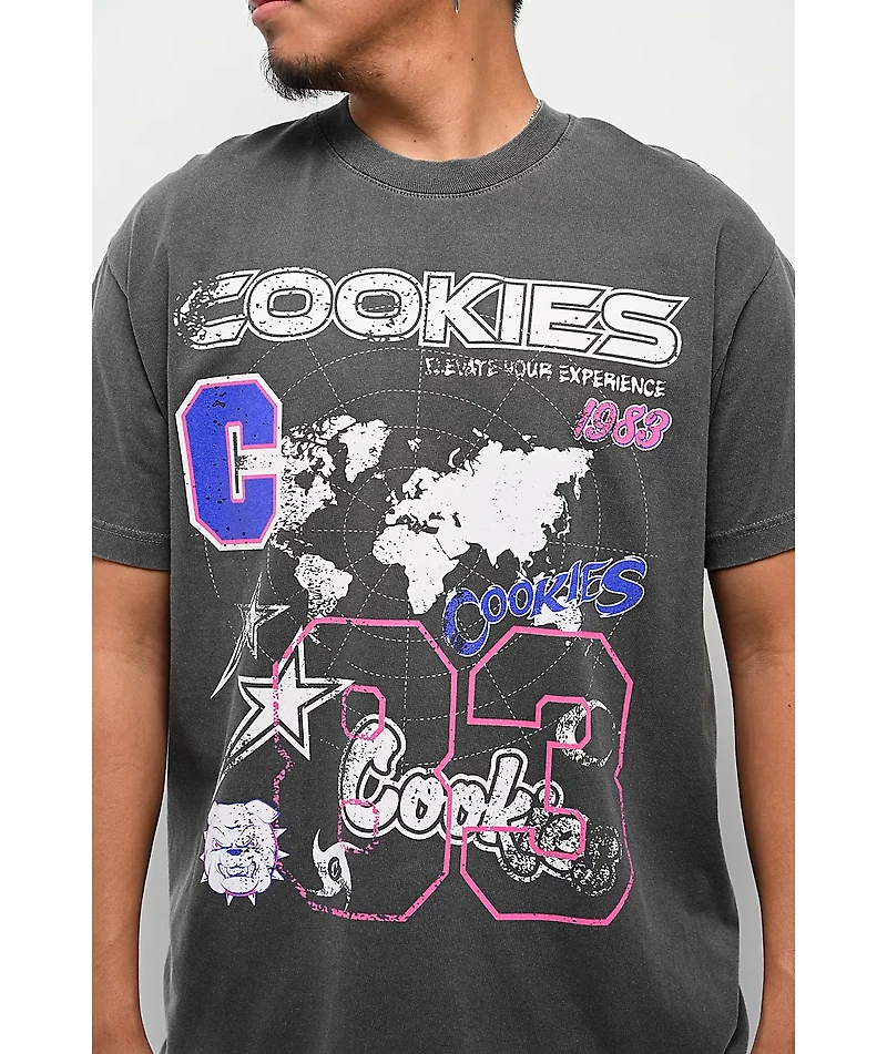 Cookies Elevate Black Wash T-Shirt