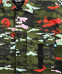 Cookies Escobar Camo Short Sleeve Button Up Shirt