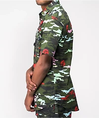 Cookies Escobar Camo Short Sleeve Button Up Shirt