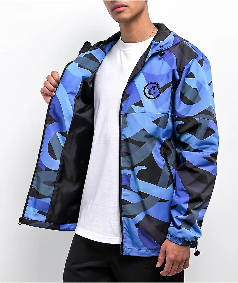Cookies Fahrenheit Blue Windbreaker Jacket