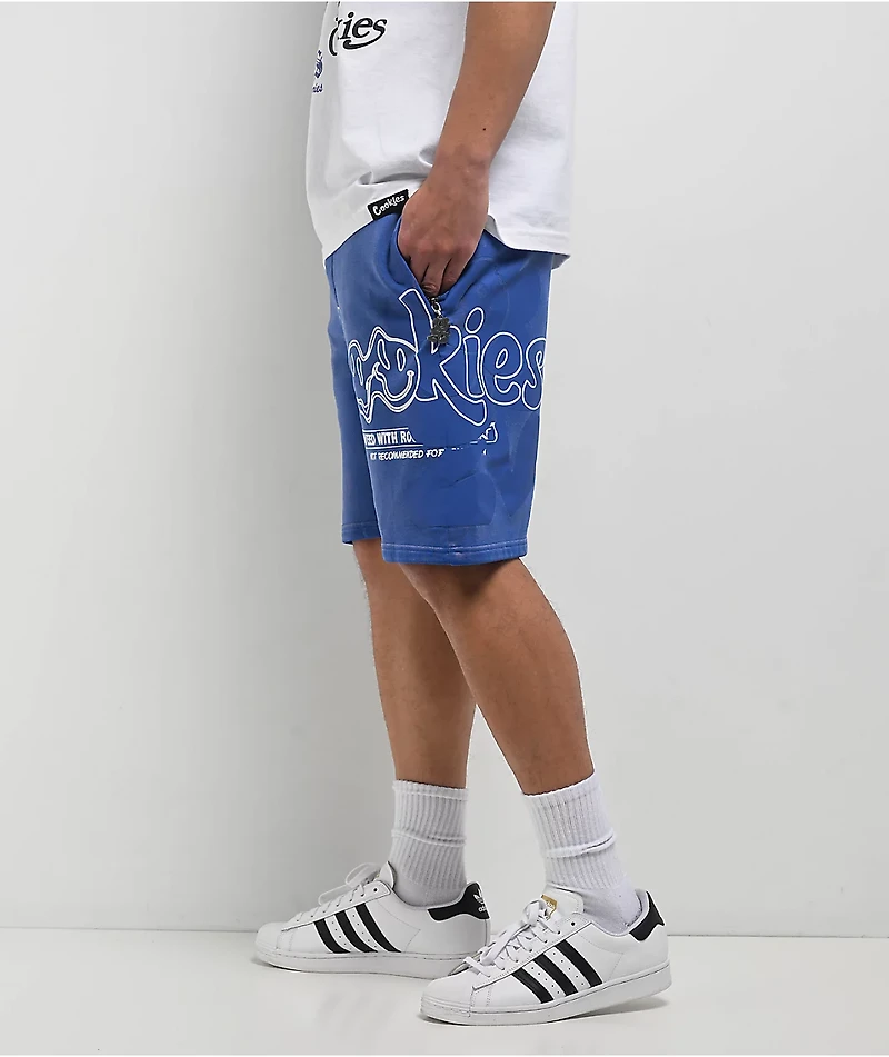 Cookies Florist Blue Wash Sweat Shorts