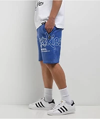 Cookies Florist Blue Wash Sweat Shorts