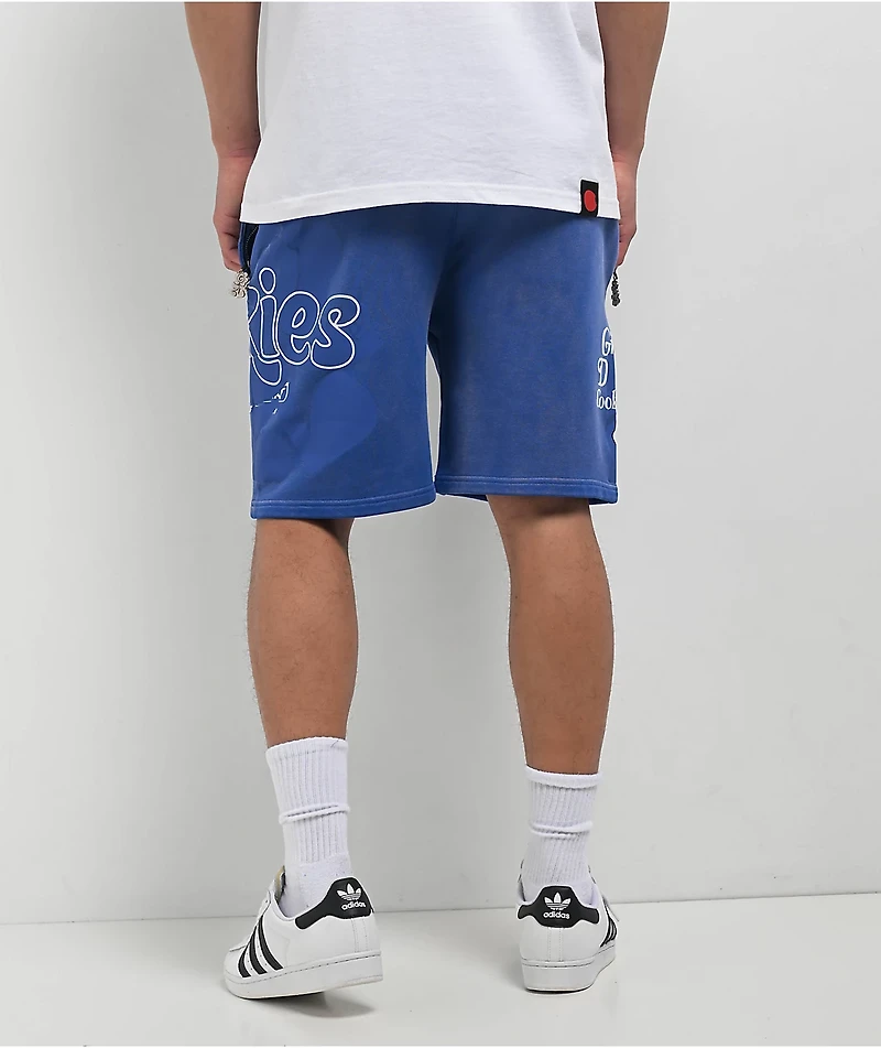 Cookies Florist Blue Wash Sweat Shorts