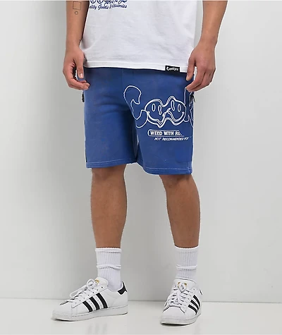 Cookies Florist Blue Wash Sweat Shorts