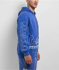Cookies Florist Blue Wash Zip Hoodie