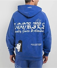 Cookies Florist Blue Wash Zip Hoodie