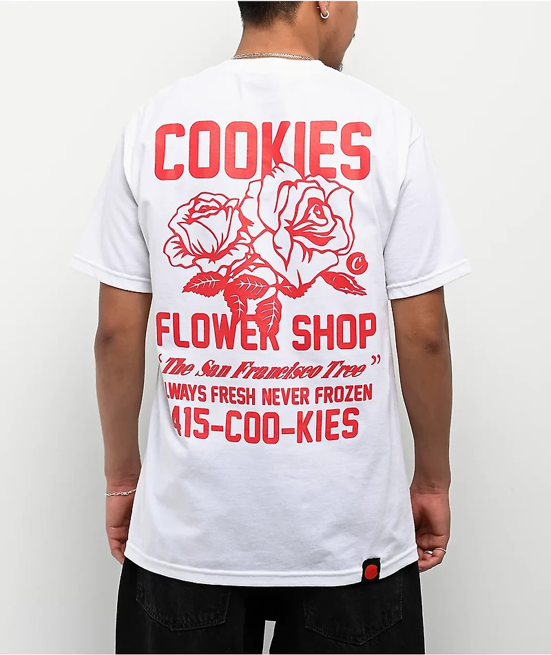 Cookies Flowers White T-Shirt