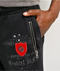 Cookies Gold Rush Splatter Black Sweatpants