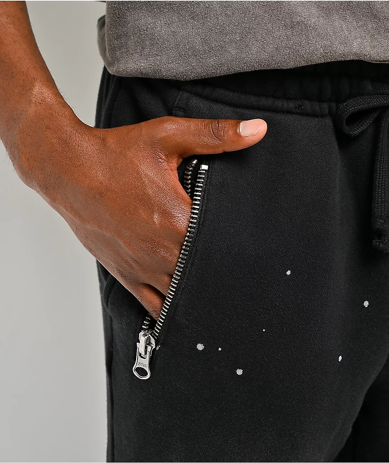 Cookies Gold Rush Splatter Black Sweatpants