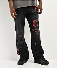Cookies Gold Rush Splatter Black Sweatpants
